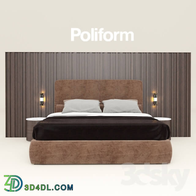 Bed - Poliform Laze bed