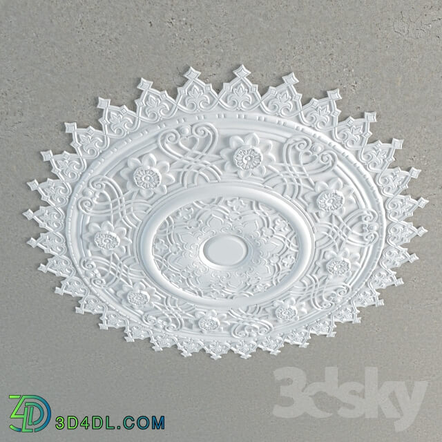 Decorative plaster - Ceiling outlet Petergof P58