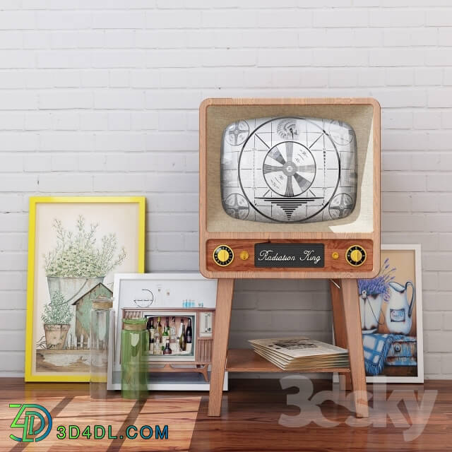 Decorative set - Retro TV