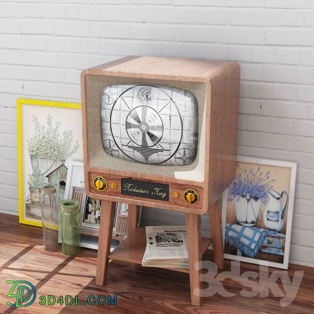 Decorative set - Retro TV