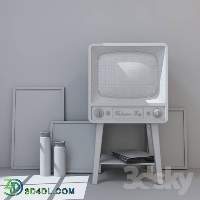 Decorative set - Retro TV