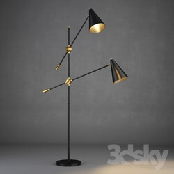 Floor lamp - GRAMERCY HOME - OSTER DOUBLE FLOOR LAMP FL041-2-ABG 