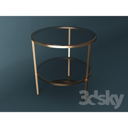 Table - Baker round end table 