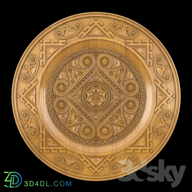 Other decorative objects - Plate Hutsul