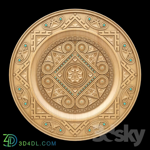 Other decorative objects - Plate Hutsul