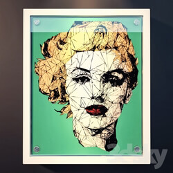 Frame - Marilyn Monroe perforated portrait 