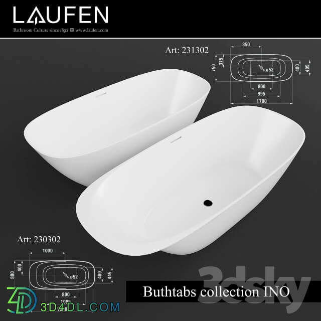 Bathtub - Laufen Buthtabs INO