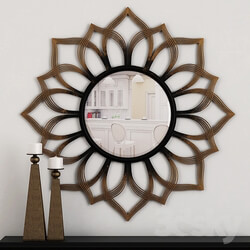 Mirror - Imani Iron Sunflower Mirror _ Uttermost 09057 _ 