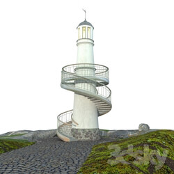 Building - Lighthouse on a cliff 