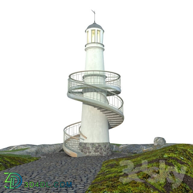 Building - Lighthouse on a cliff