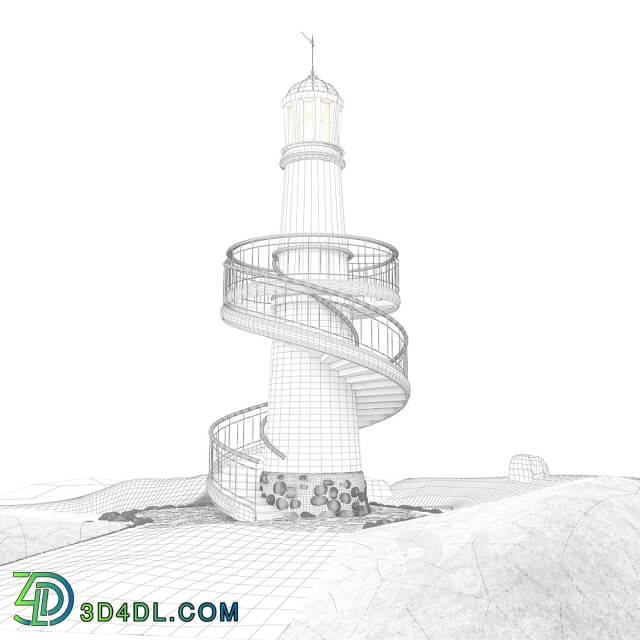 Building - Lighthouse on a cliff