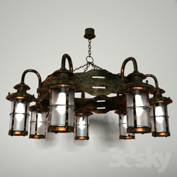 Ceiling light - Chandelier on the chain 2493 