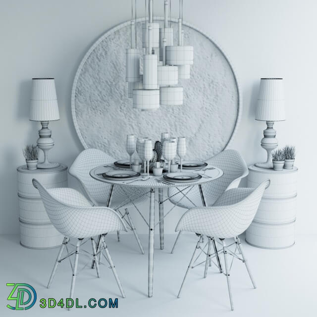 Table _ Chair - LOFTdesigne set