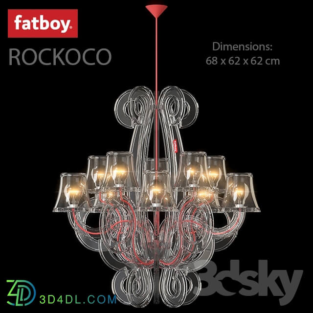 Ceiling light - Hanging lamp ROCKCOCO FATBOY