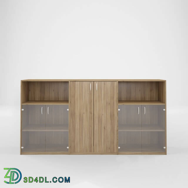 Office furniture - Computer Desk and Storage Set 3D Models Vray