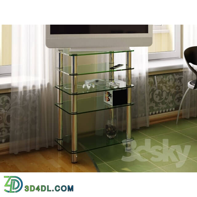 Sideboard _ Chest of drawer - Glass rack