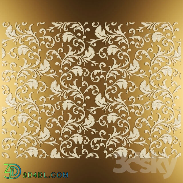 Decorative plaster - Stucco pattern.