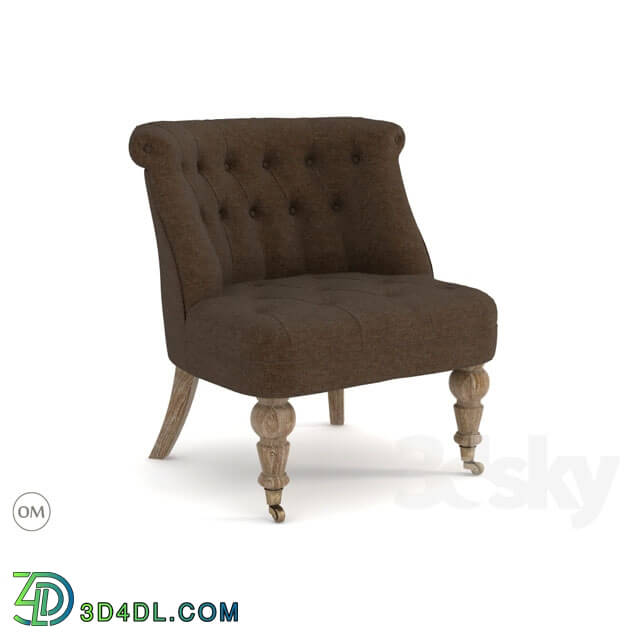 Arm chair - Puff chair 7841-0007 Brown