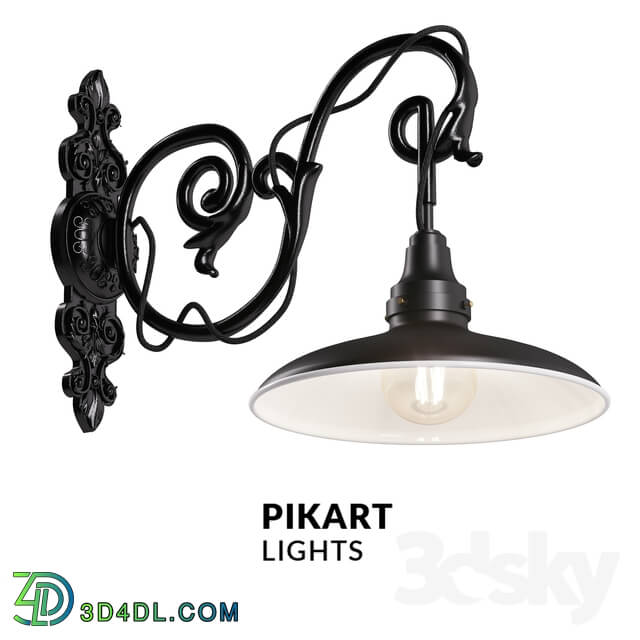 Wall light - Sconce bracket Black_ art. 2298