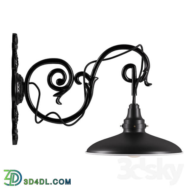 Wall light - Sconce bracket Black_ art. 2298