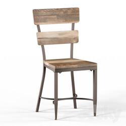 Chair - Pine Canopy Klamath Brown Metal 