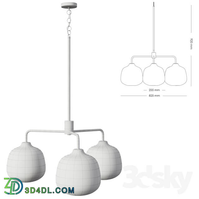 Ceiling light - Rubn Holborn 3 Pendant