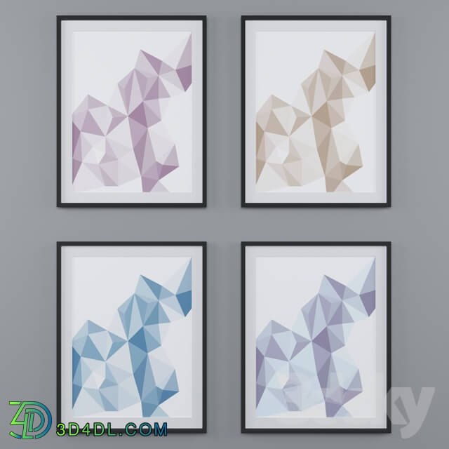 Frame - Collection of paintings geometric abstraction