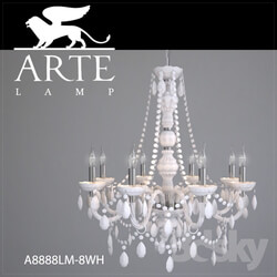 Ceiling light - Chandelier ARTE LAMP A8888LM-8WH 