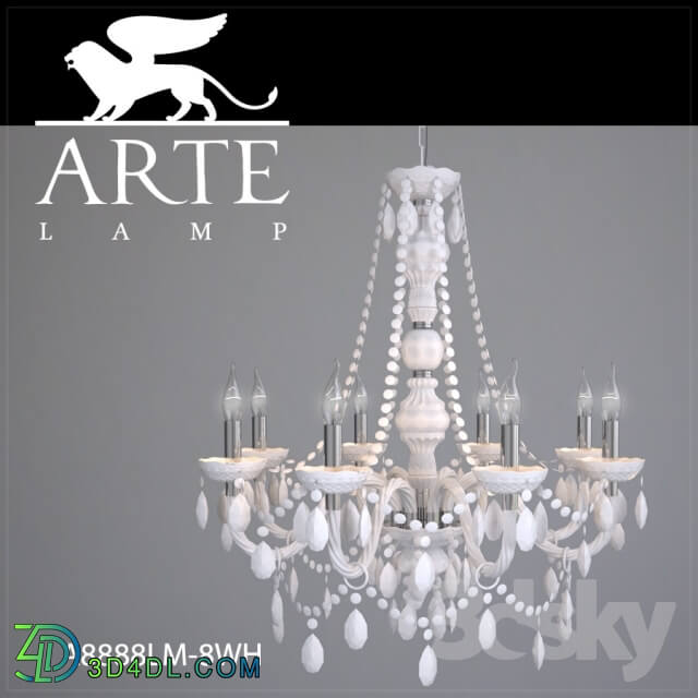 Ceiling light - Chandelier ARTE LAMP A8888LM-8WH