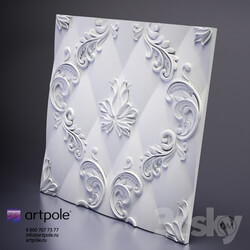 3D panel - Gypsum panel 3d Marseille from Artpole 