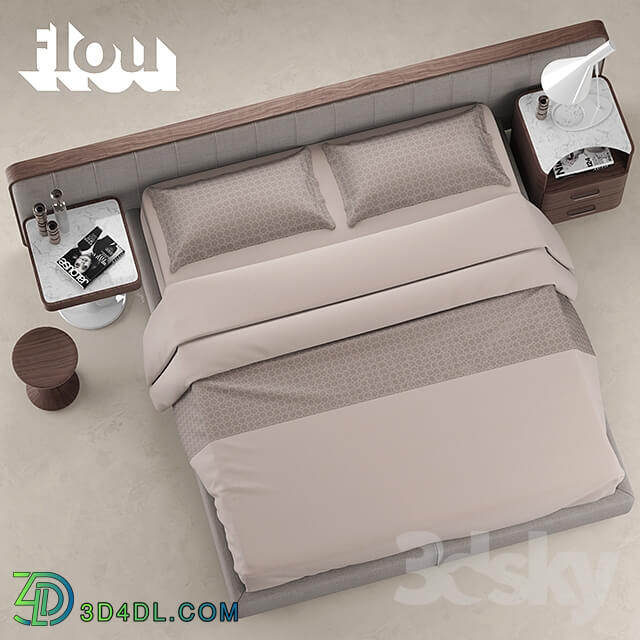 Bed - Bed FLOU LETTO ERMES
