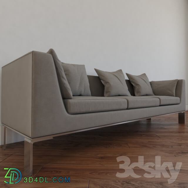 Sofa - simple modern white sofa ultra