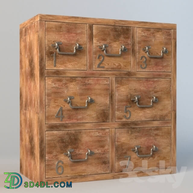 Sideboard _ Chest of drawer - Blocky 7 Draver Home Concept