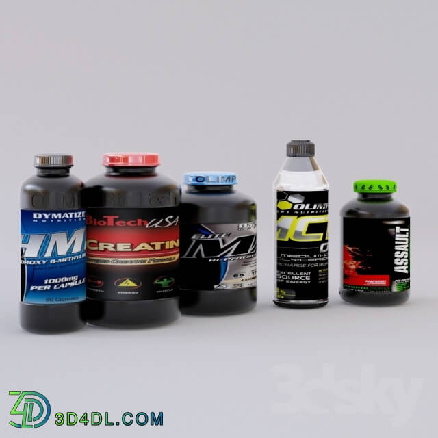 Sports - Gym supplements bottle