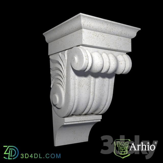 Decorative plaster - bracket AKR83-1