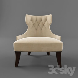Arm chair - tufted back lounge chair 