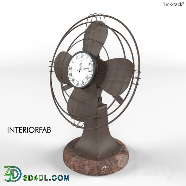 Other decorative objects - Watch _quot_Tick-tack_quot_ fan INTERIORFAB