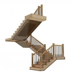 Staircase - Wooden stairs 