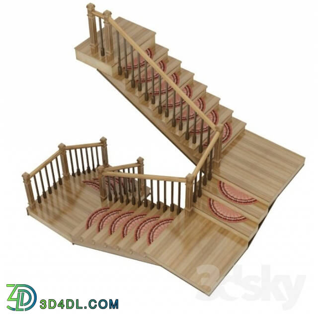 Staircase - Wooden stairs