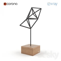Sculpture - Geometric bird sculpture 