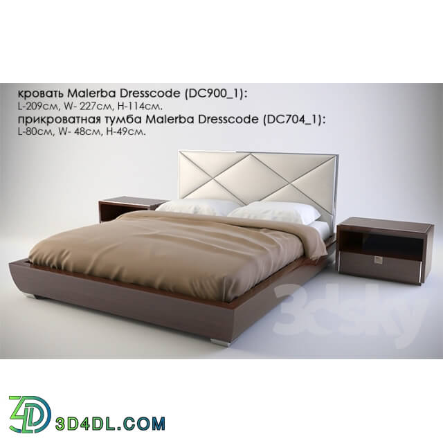 Bed - bed Malerba Dresscode _DC900_1_