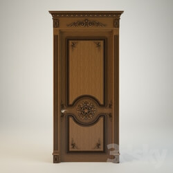 Doors - 900h2300 door with carvings 