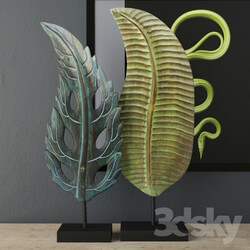 Other decorative objects - Albesia Wood Leaf Decoration 