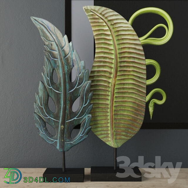 Other decorative objects - Albesia Wood Leaf Decoration