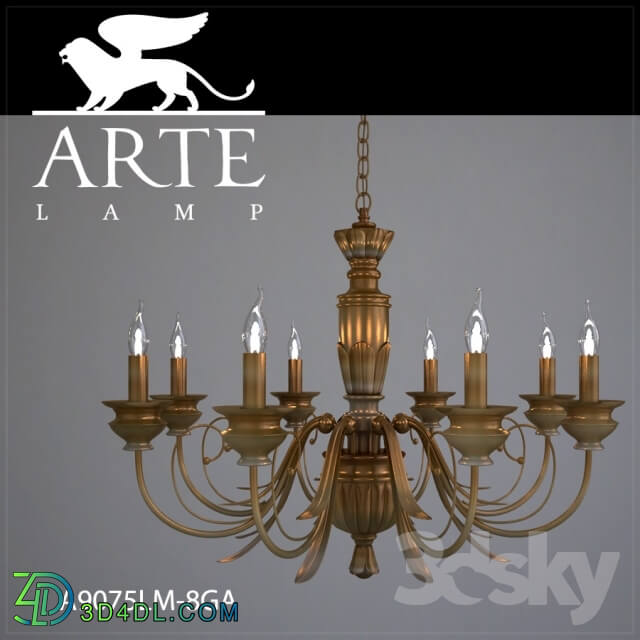 Ceiling light - Chandelier ArteLamp A9075LM-8GA