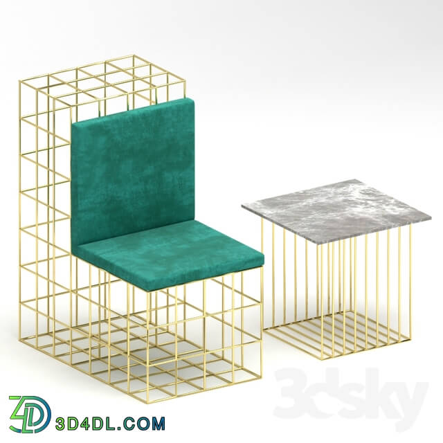 Table _ Chair - Net Chair