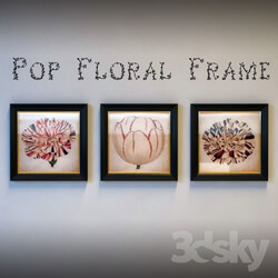 Frame - Pop floral frame 