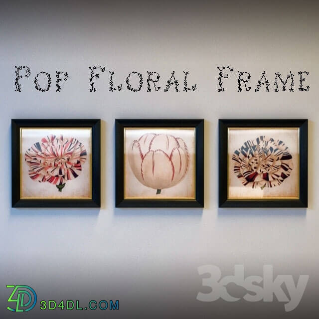 Frame - Pop floral frame