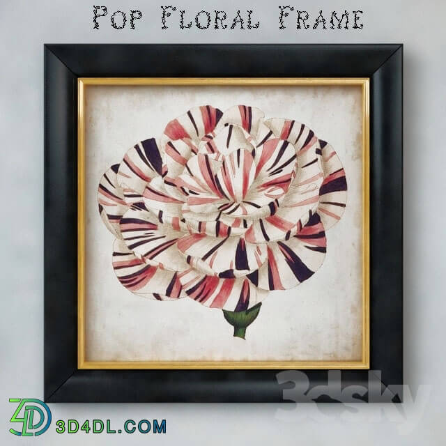 Frame - Pop floral frame