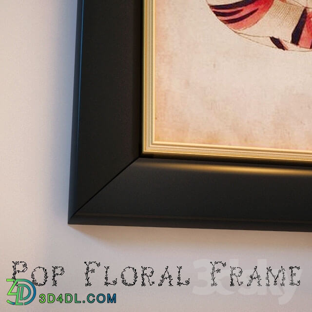 Frame - Pop floral frame